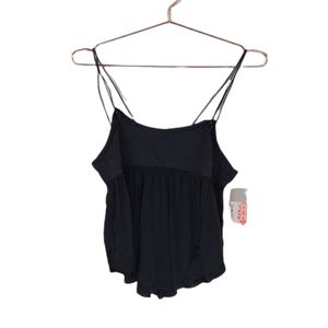 FREE PEOPLE Movement Black Catch Me Drift Tank Top Size XS